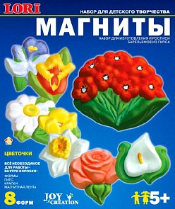 Набор для отливки барельефов - Магниты. Цветочки (Лори, М-008)